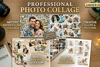 create a premium custom photo collage or picture mosaic