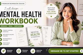 self help ebooks, mental health workbooks, etsy digital products design