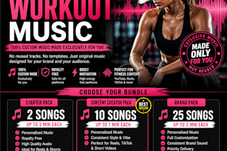 create personalized royalty free workout music exclusively for you