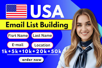 provide USA customer leads and email list building for your marketing campaign