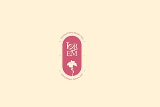 design a modern floral and flower logo