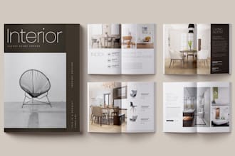 design a modern product catalog, sell sheet, or wholesale line sheet