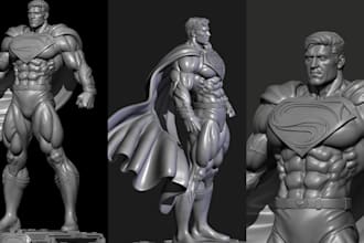 sculpt 3d character 3d statue model dnd miniature 3d figurine for 3d print model