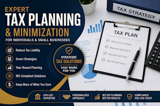 create a tax reduction plan to legally lower your taxes