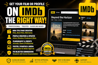 create imdb page for you
