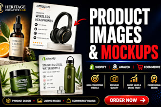 design product images ecommerce product mockup shopify amazon listing images