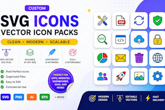 create custom svg icons and vector icon packs for your website or app
