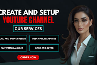 create and setup youtube channel