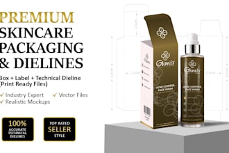 design professional product packaging and accurate technical dielines