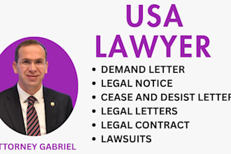 draft a demand letter or cease and desist letter as a US lawyer