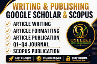 write and publish article in scopus and google scholar indexed journal