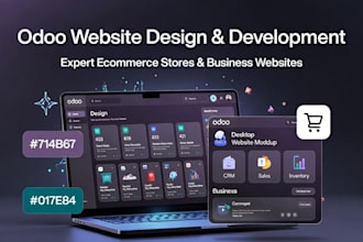 design,develop odoo website,odoo ecommerce store and odoo business website