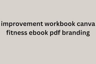 self improvement workbook canva fitness ebook pdf branding