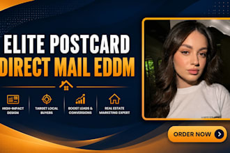 design awesome postcard, recipe card and direct mail eddm