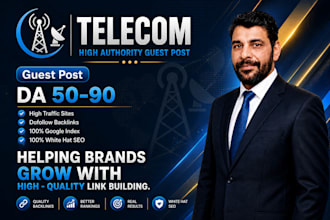 publish telecom guest post with high da telco backlinks