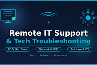 provide remote IT support and tech troubleshooting
