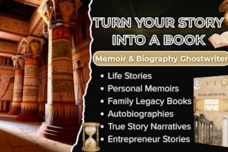 research and ghostwrite your history book, biography, memoir, or war history