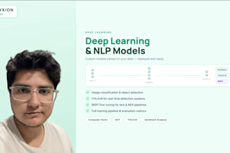 build a deep learning model for nlp or CV
