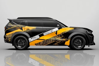 vehicle wrap, car wrap, van wrap design