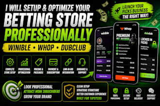 create and optimize your winible whop or dubclub store to get paying subscriber