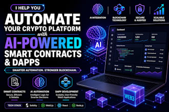 develop ai powered smart contract and solana dapp