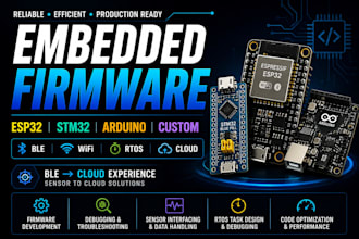 build and debug esp32, stm32, arduino firmware