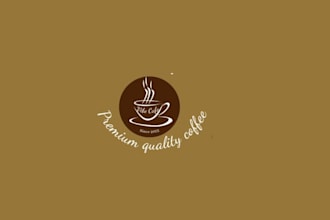 create a stylish coffee brand logo design