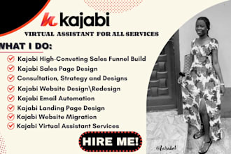 kajabi virtual assistant kajabi sales page design kajabi website migration SEO