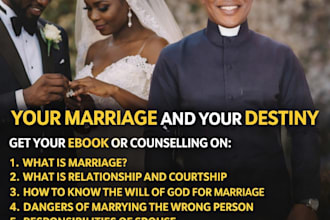 pray, counsel and write prayer book on marriage, spiritual spouse, barrenness