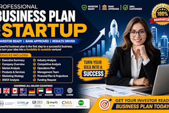 write startup business plan with financial projections