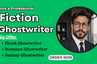 fiction ghostwriter, fantasy ghostwriter, novel memoir mystery