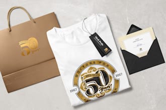 create custom event, celebration and anniversary logo