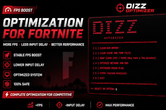 provide professional PC optimization with dizz optimizer