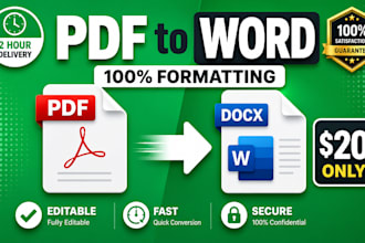 convert PDF to word with formatting