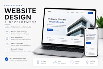 create a professional and reponsive website for your business