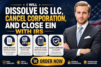 dissolve US llc, cancel corporation, and close ein with irs