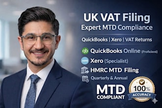 prepare and file UK vat returns and ensure hmrc compliance