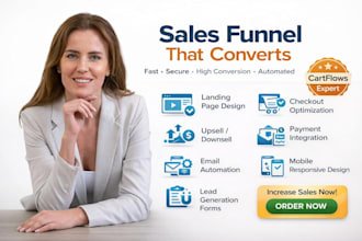 create a high converting sales funnel with cartflows and elementor