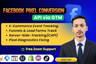 set up facebook pixel and meta conversion API tracking with GTM