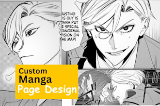 draw manga pages comic panels graphic novel black and white line art