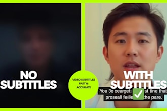 video subtitling and caption creation in spanish or english
