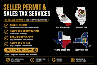 get seller permit, resale certificate, USA sales returns, tax exempt, tax filing