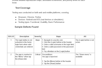 test your website and find bugs with detailed reports