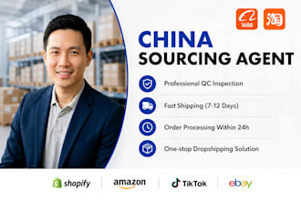 be your sourcing agent, qc, and fulfillment partner in china