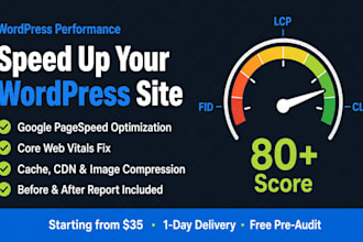 optimize your wordpress website speed and fix core web vitals