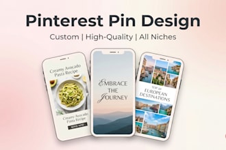 design impressive pinterest pin for your brand