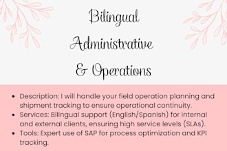 bilingual customer support and contract nmanagement