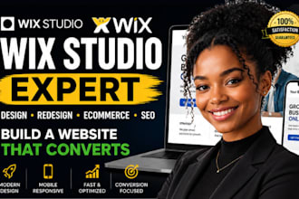 design wix studio website wix website redesign landing page webflow, webstudio