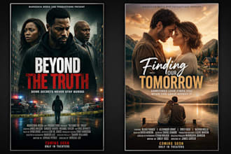 design movie posters, event posters and social media posters