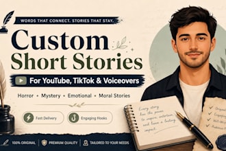 write engaging stories for youtube tiktok and voiceovers